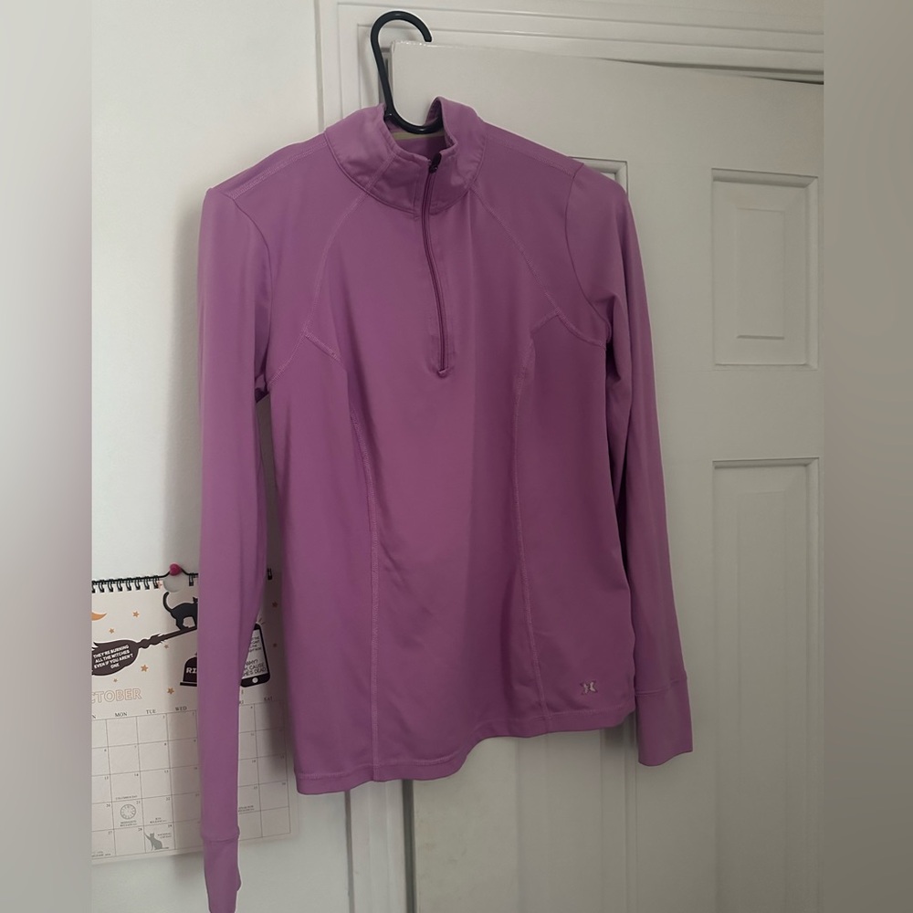 Pink workout zip up